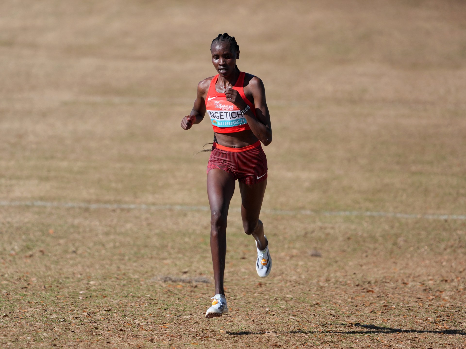 Kenya’s Ngetich breaks women-only half-marathon world record by a second